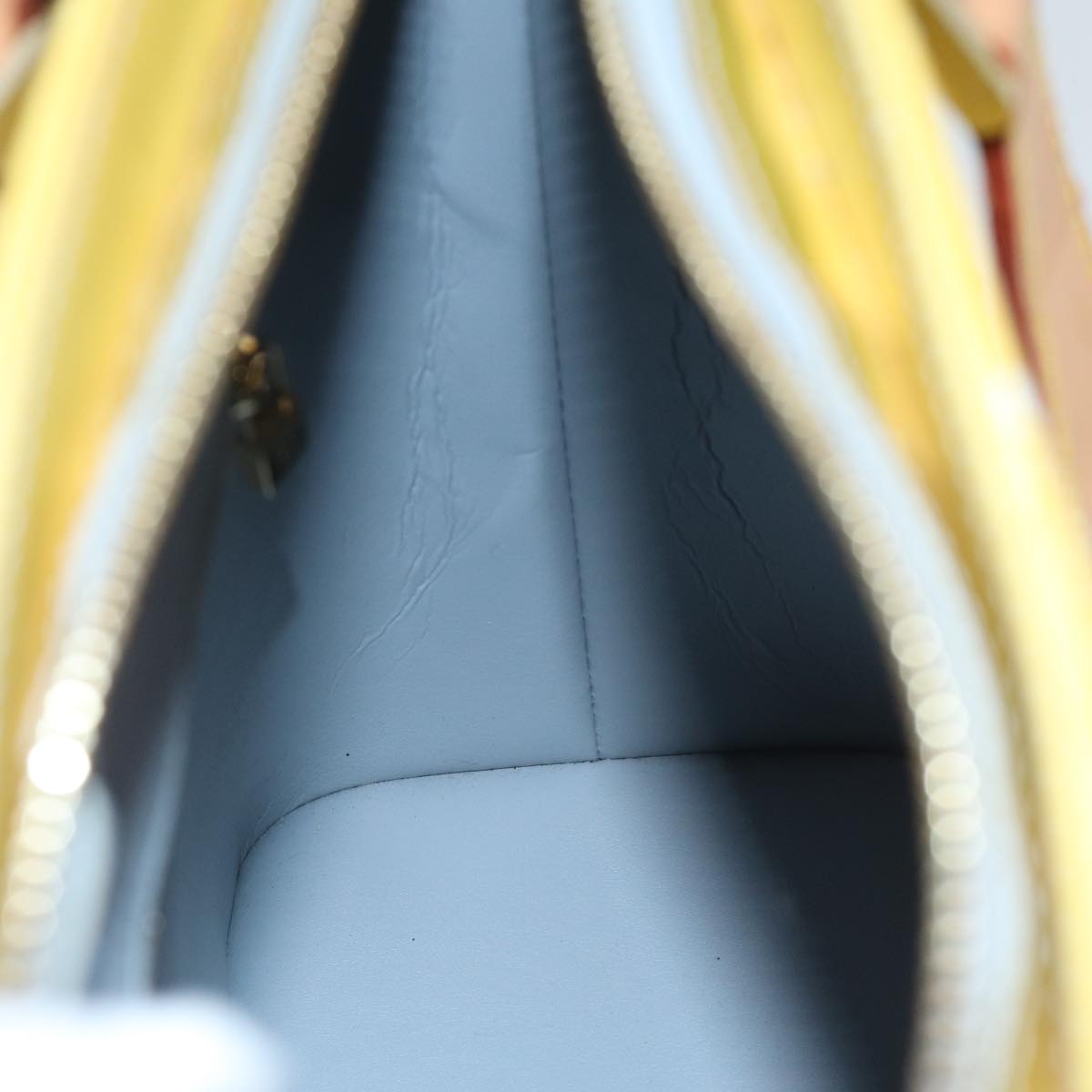 LOUIS VUITTON Monogram Vernis Houston Hand Bag Gris M91053 LV Auth 87791