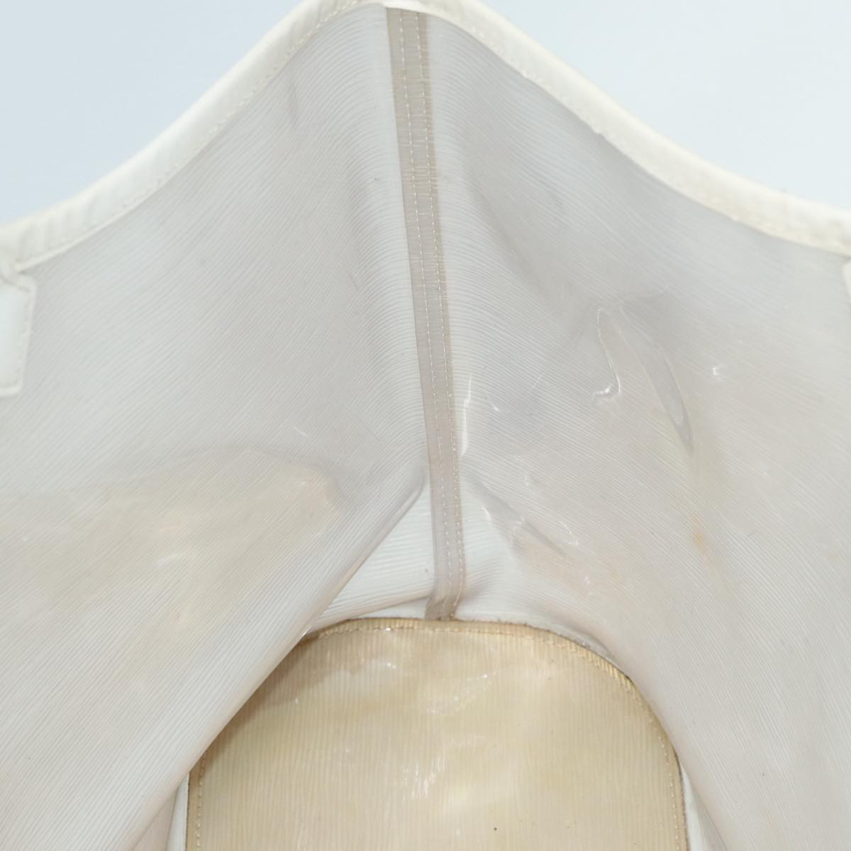 LOUIS VUITTON Epi Plage Lagoon Bay Tote Bag White Clear M92151 LV Auth 87892