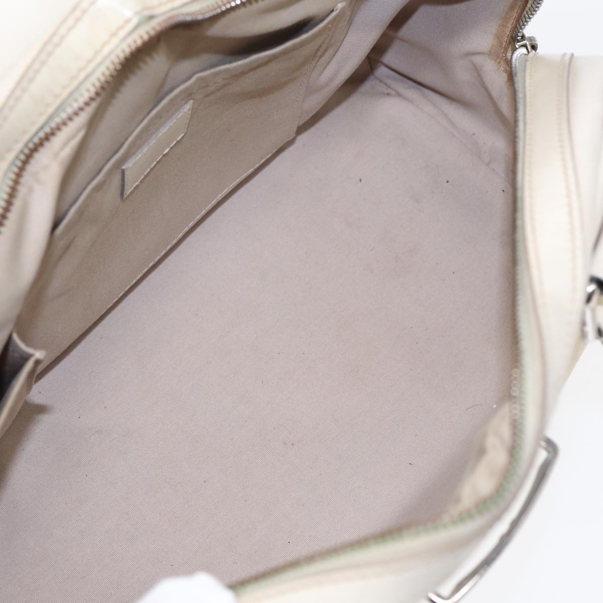 LOUIS VUITTON Epi Boring Montaigne GM Hand Bag White Yvoire M5931J LV Auth 87942