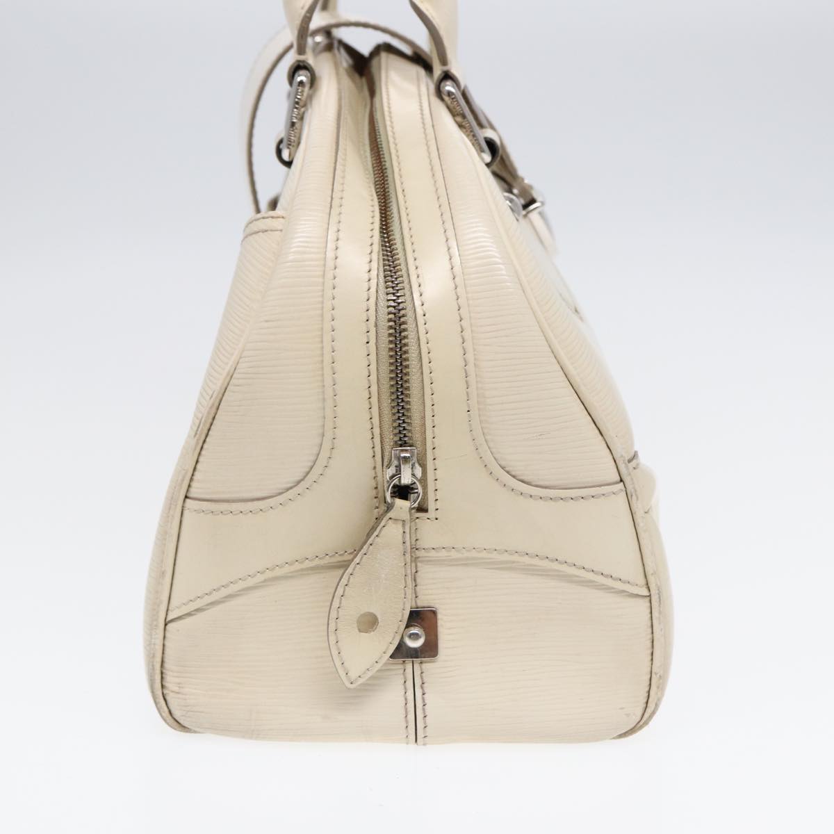 LOUIS VUITTON Epi Boring Montaigne GM Hand Bag White Yvoire M5931J LV Auth 87942