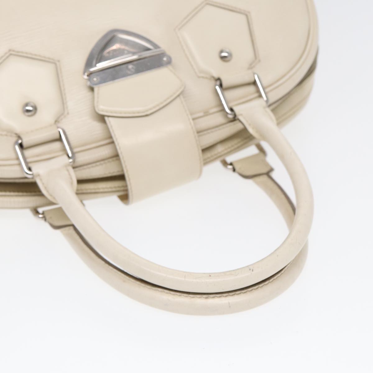 LOUIS VUITTON Epi Boring Montaigne GM Hand Bag White Yvoire M5931J LV Auth 87942