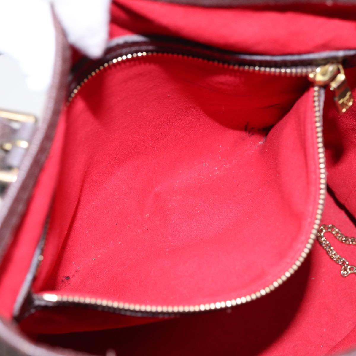 LOUIS VUITTON Damier Ebene Marais Shoulder Bag N42240 LV Auth 87969