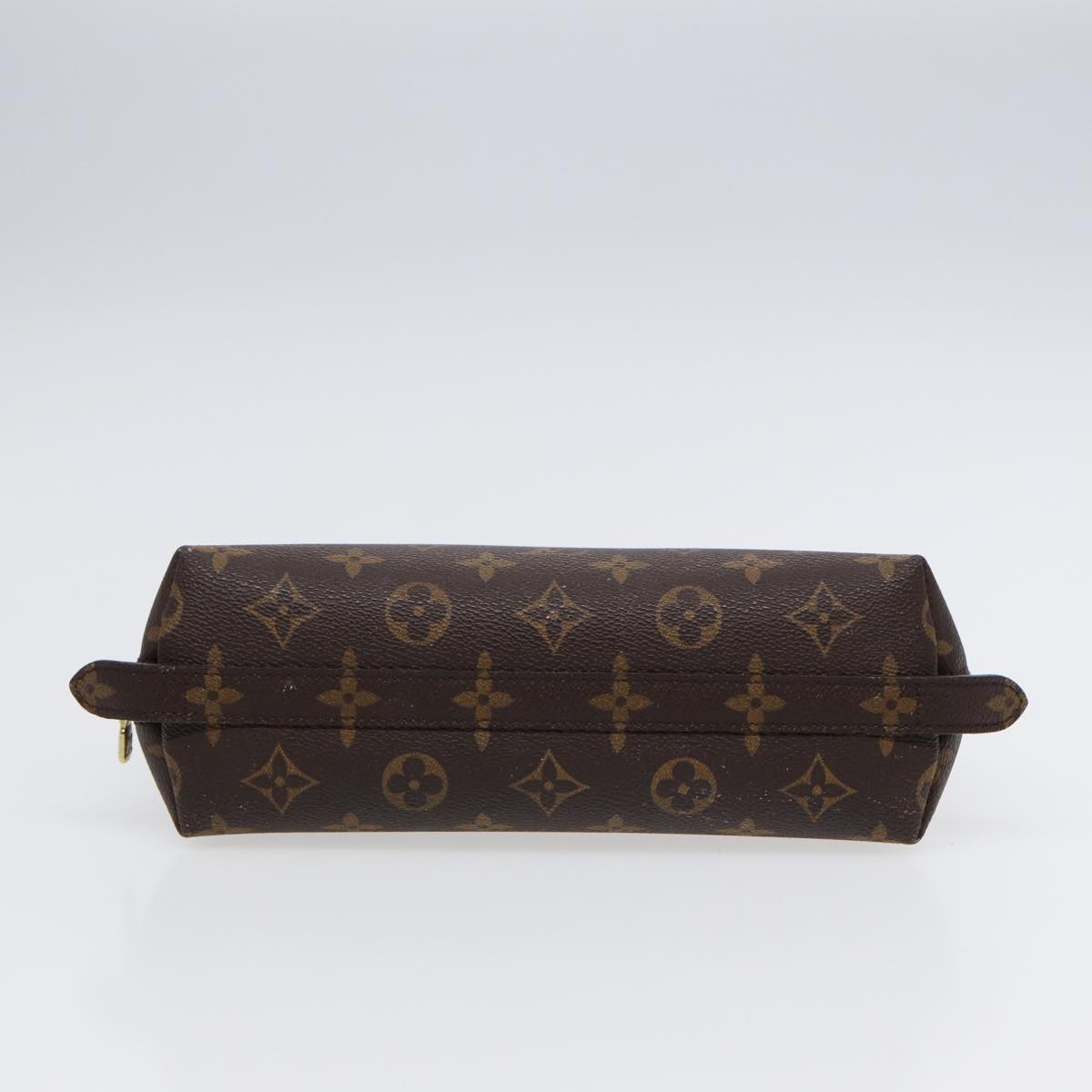 LOUIS VUITTON Monogram Trousse Demi Ronde Cosmetic Pouch M47520 LV Auth 88042