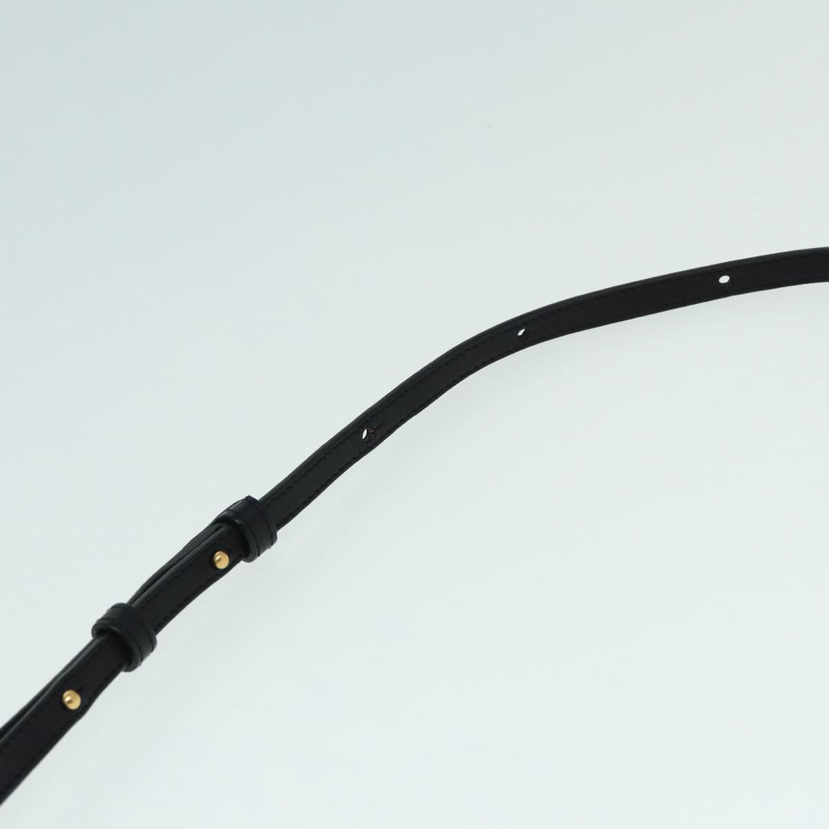 CELINE Trio Large Shoulder Bag Canvas Green Gold Auth 88114V