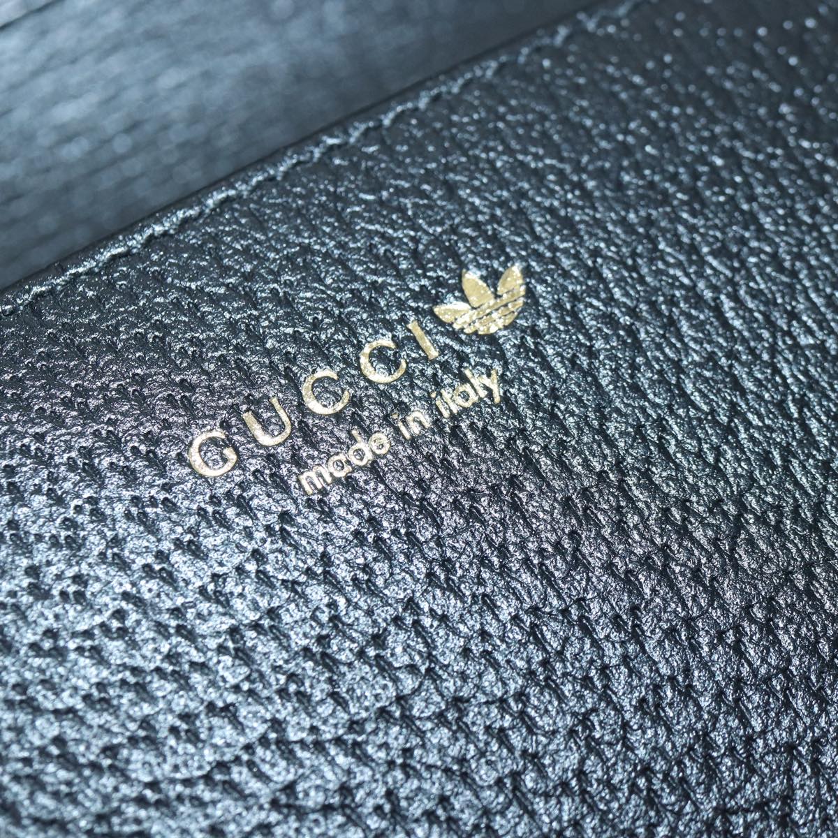 GUCCI GG Supreme Adidas Collaboration Chain Shoulder Wallet 621892 Auth 88144SAM