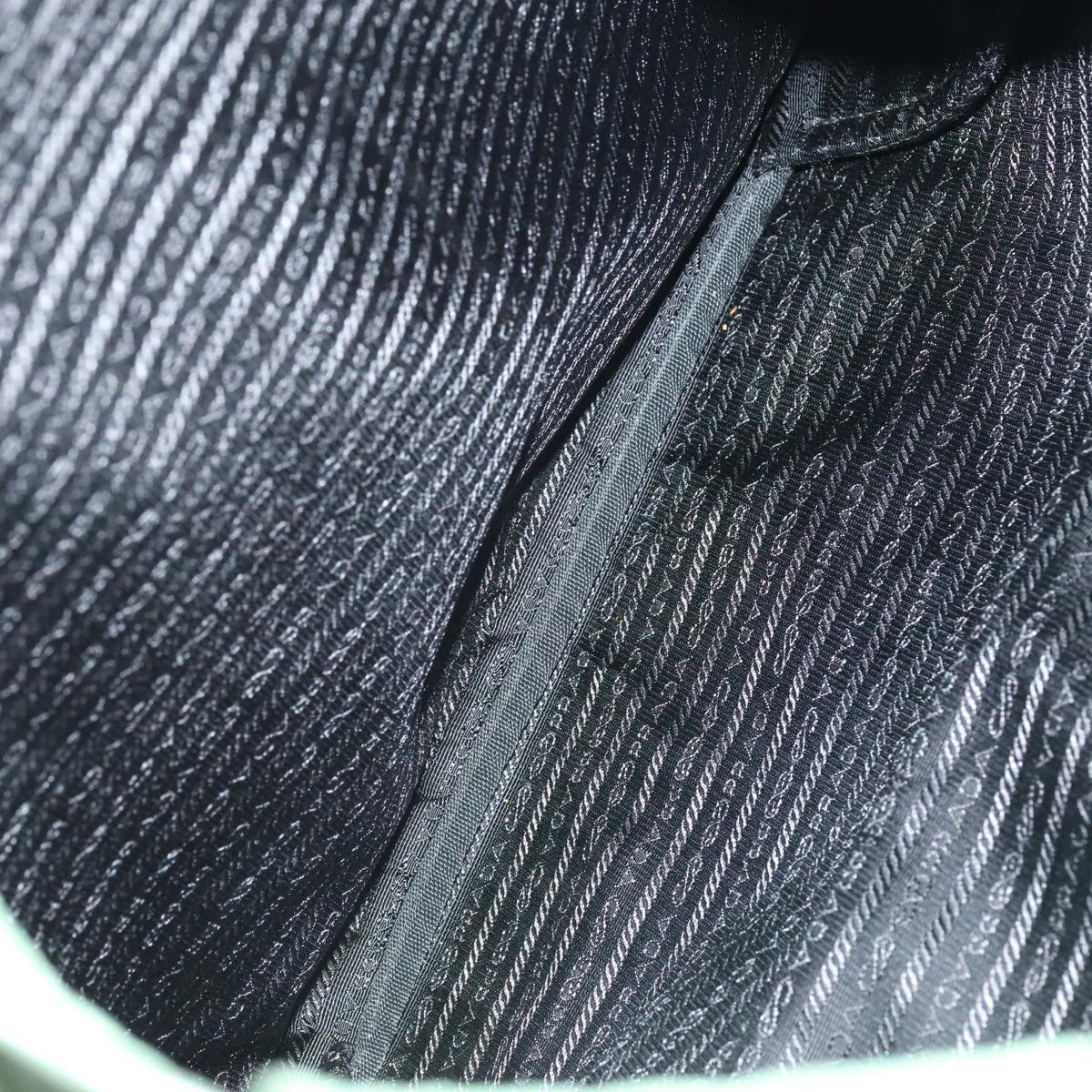 PRADA Shoulder Bag Leather Green Auth 88242SV