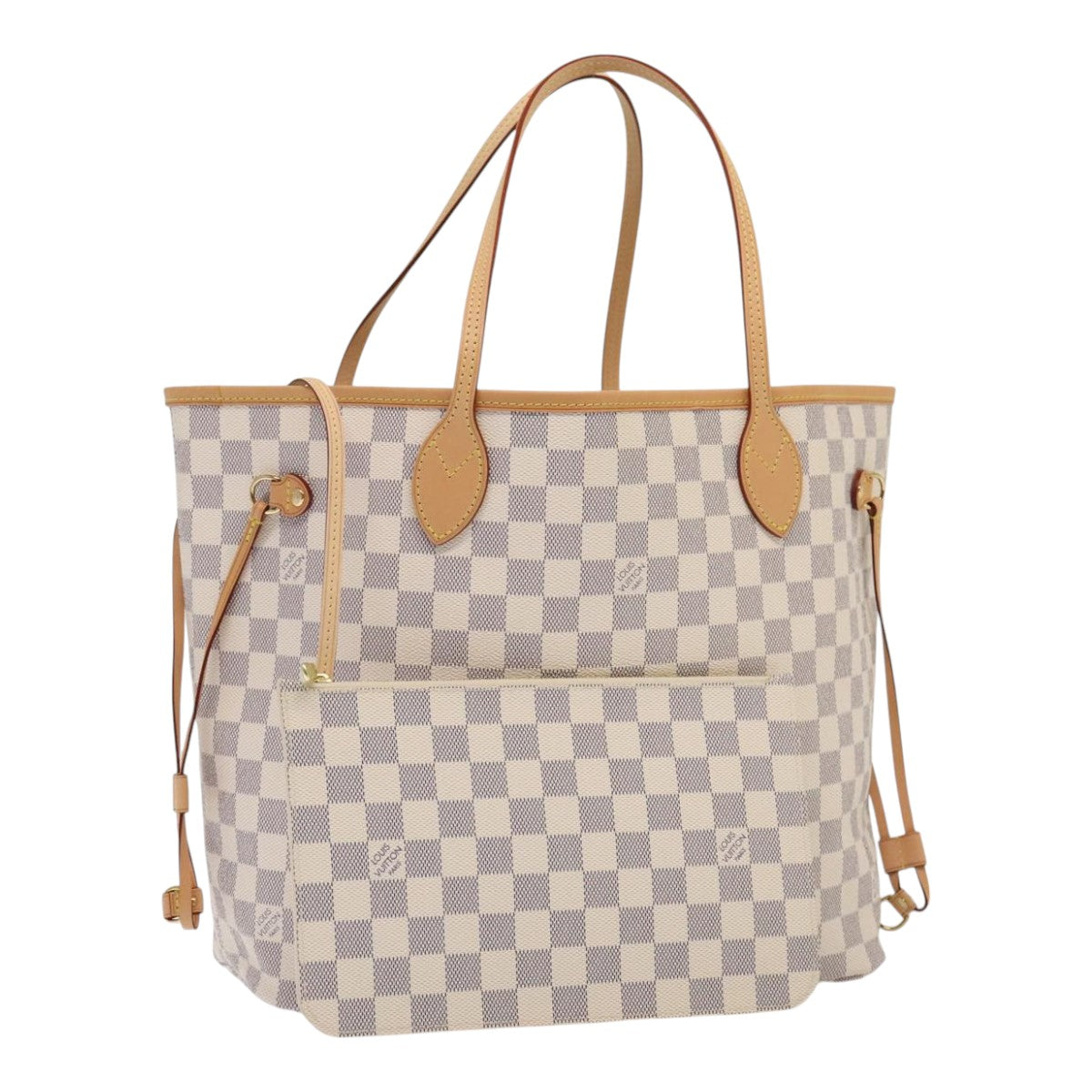 LOUIS VUITTON Damier Azur Neverfull MM Tote Bag N41605 LV Auth 88277AV