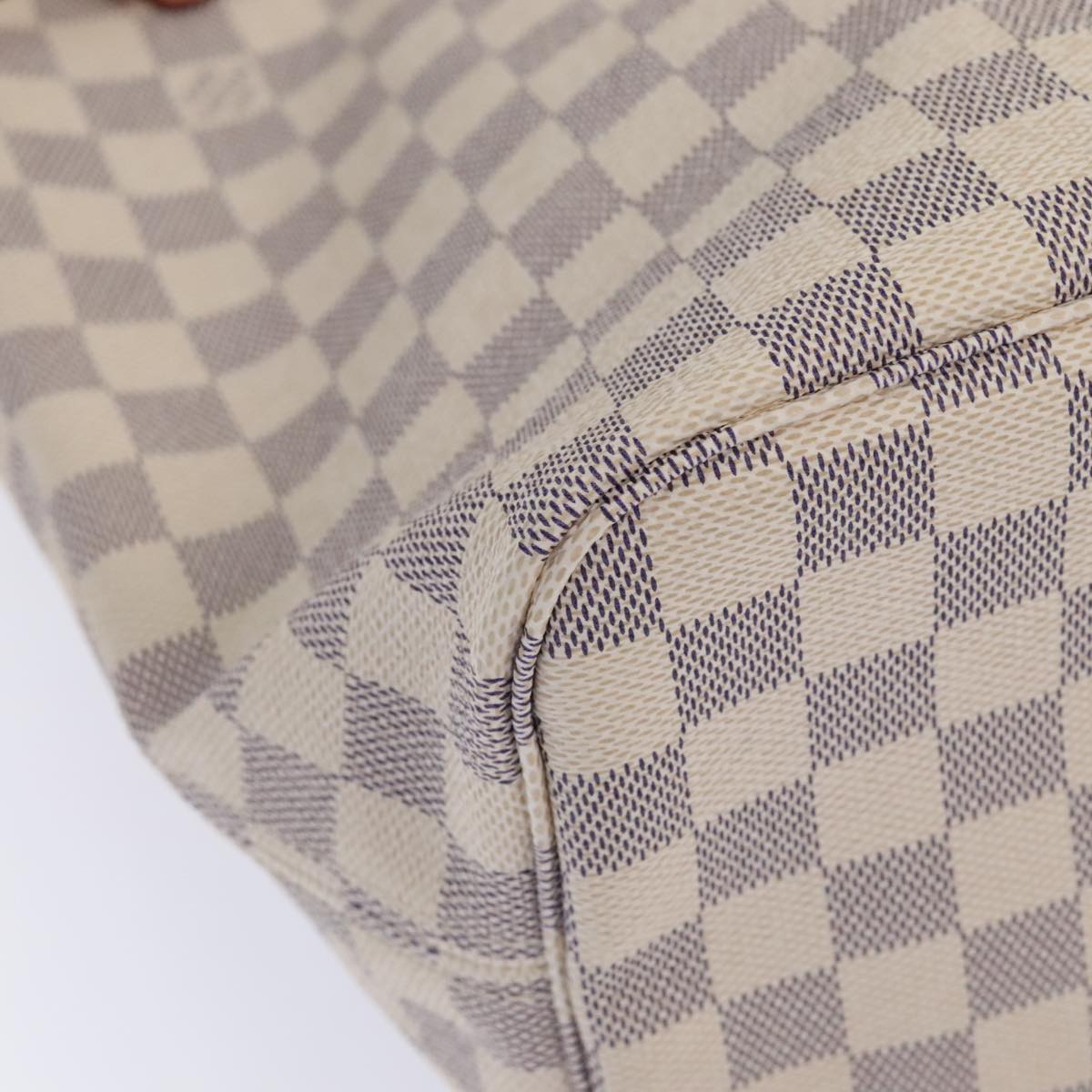 LOUIS VUITTON Damier Azur Neverfull MM Tote Bag N41605 LV Auth 88277AV