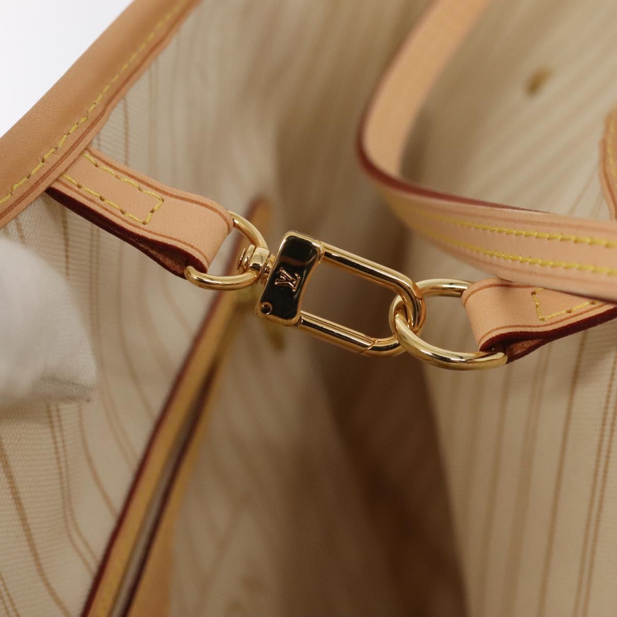 LOUIS VUITTON Damier Azur Neverfull MM Tote Bag N41605 LV Auth 88277AV