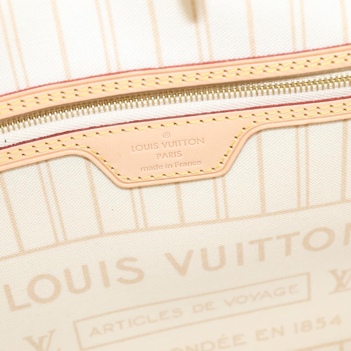 LOUIS VUITTON Damier Azur Neverfull MM Tote Bag N41605 LV Auth 88277AV