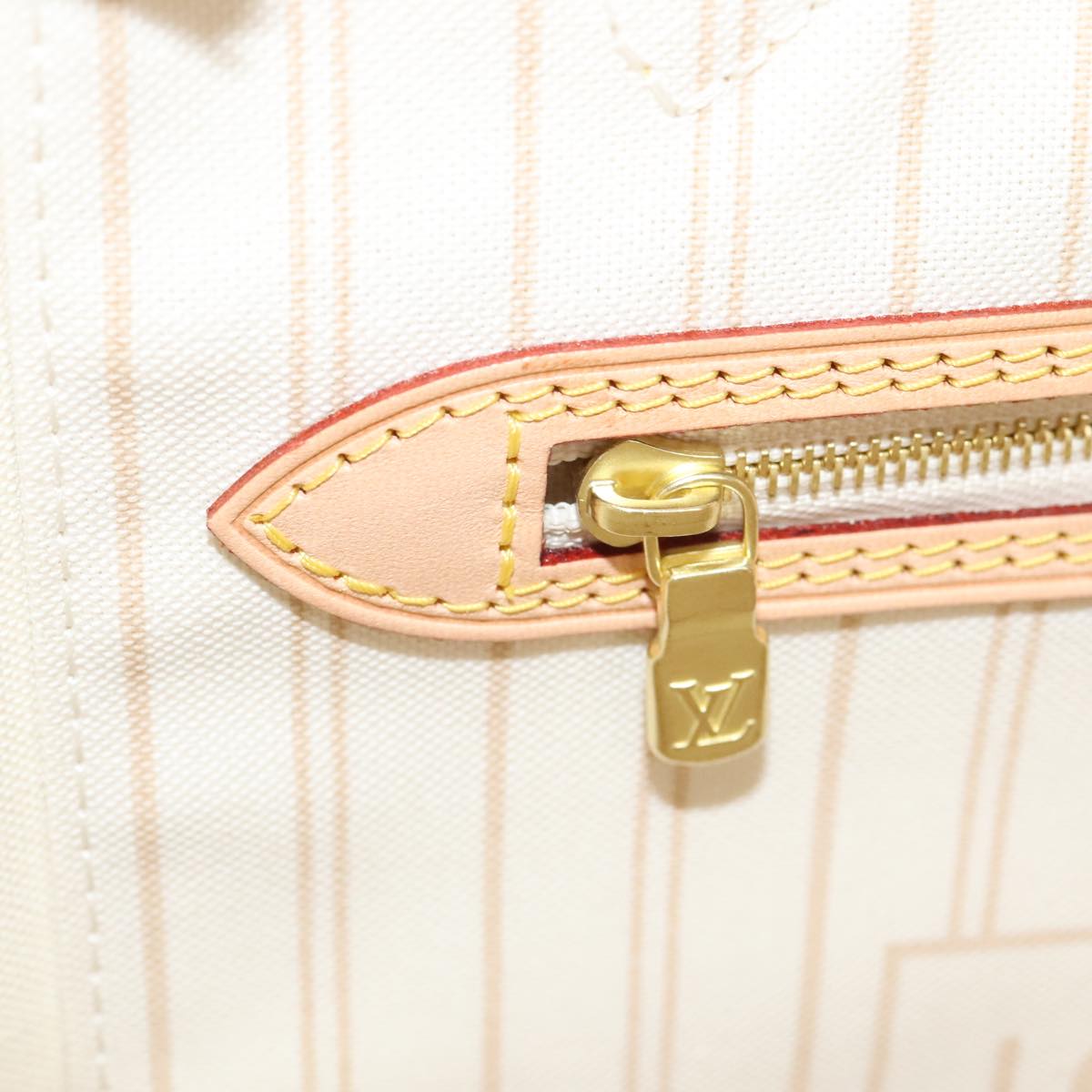 LOUIS VUITTON Damier Azur Neverfull MM Tote Bag N41605 LV Auth 88277AV