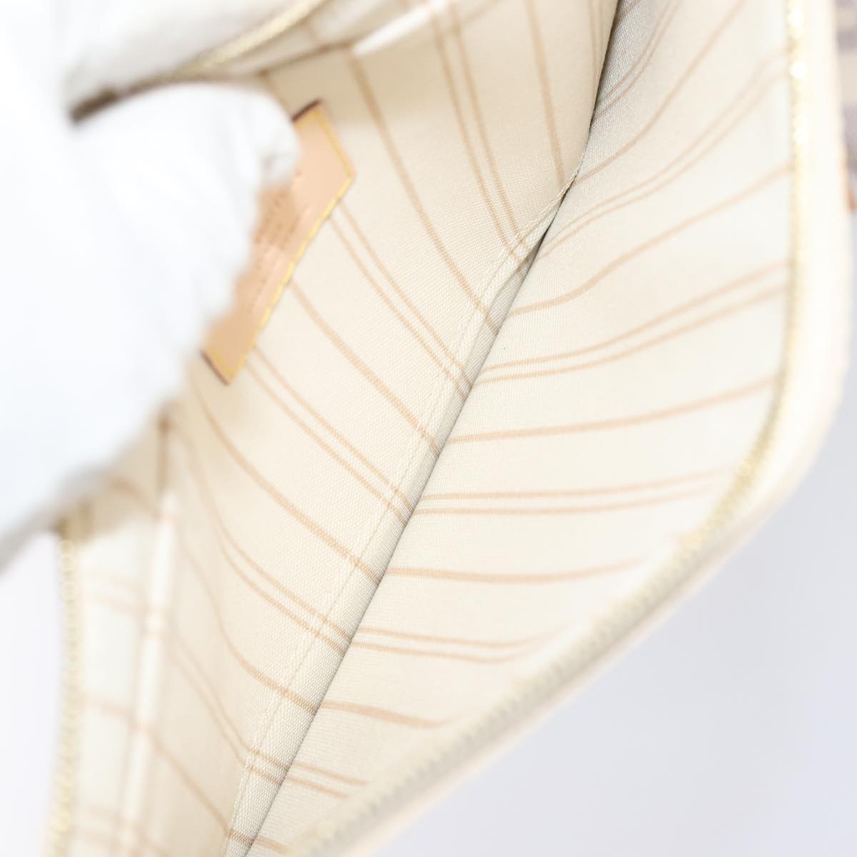 LOUIS VUITTON Damier Azur Neverfull MM Tote Bag N41605 LV Auth 88277AV