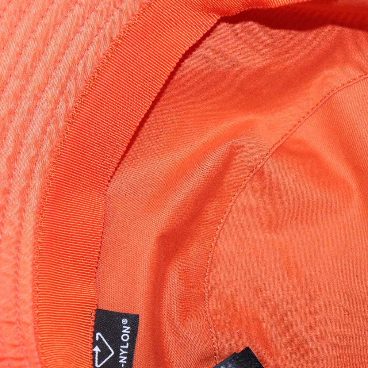 PRADA Bucket Hat Nylon L Orange Auth 88334V