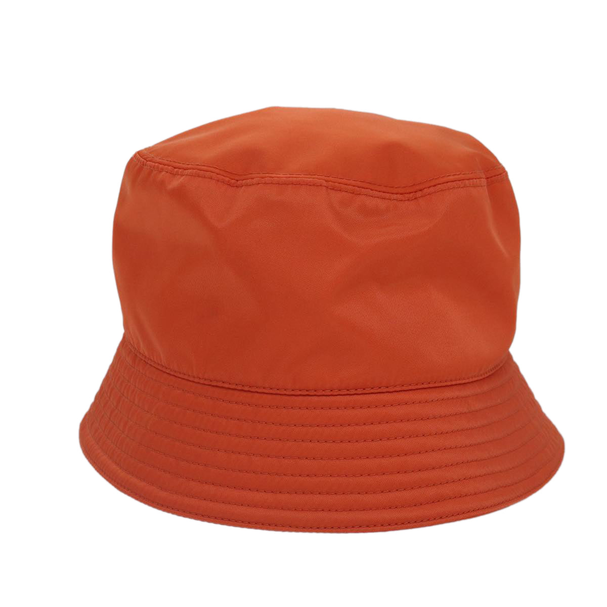 PRADA Bucket Hat Nylon L Orange Auth 88334V