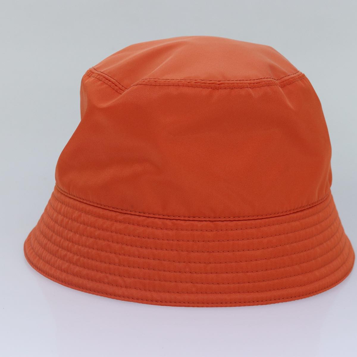 PRADA Bucket Hat Nylon L Orange Auth 88334V