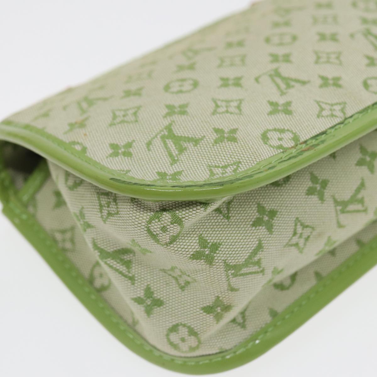 LOUIS VUITTON Monogram Mini Trousse Marie Kate Pouch Green M92935 Auth 88437V