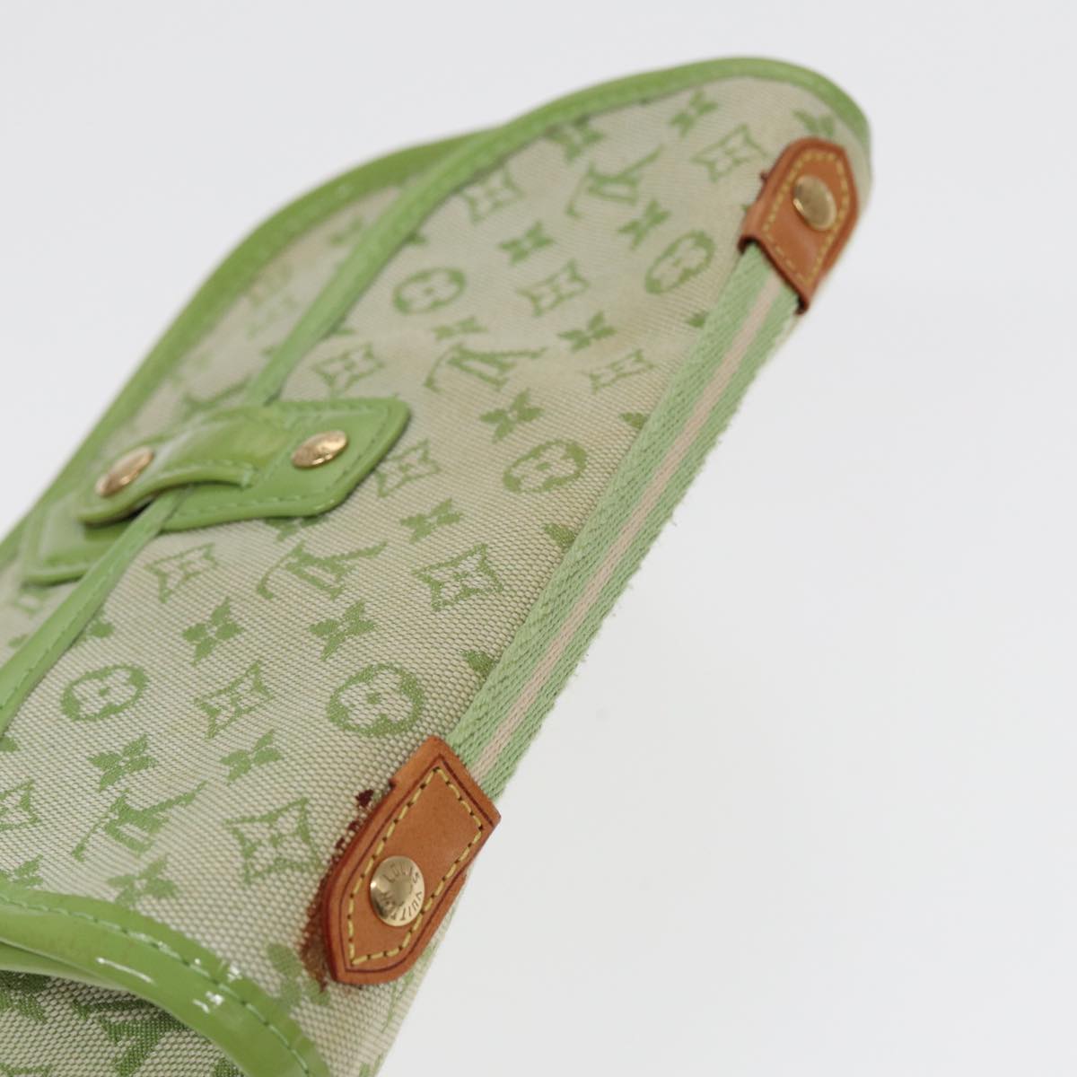 LOUIS VUITTON Monogram Mini Trousse Marie Kate Pouch Green M92935 Auth 88437V