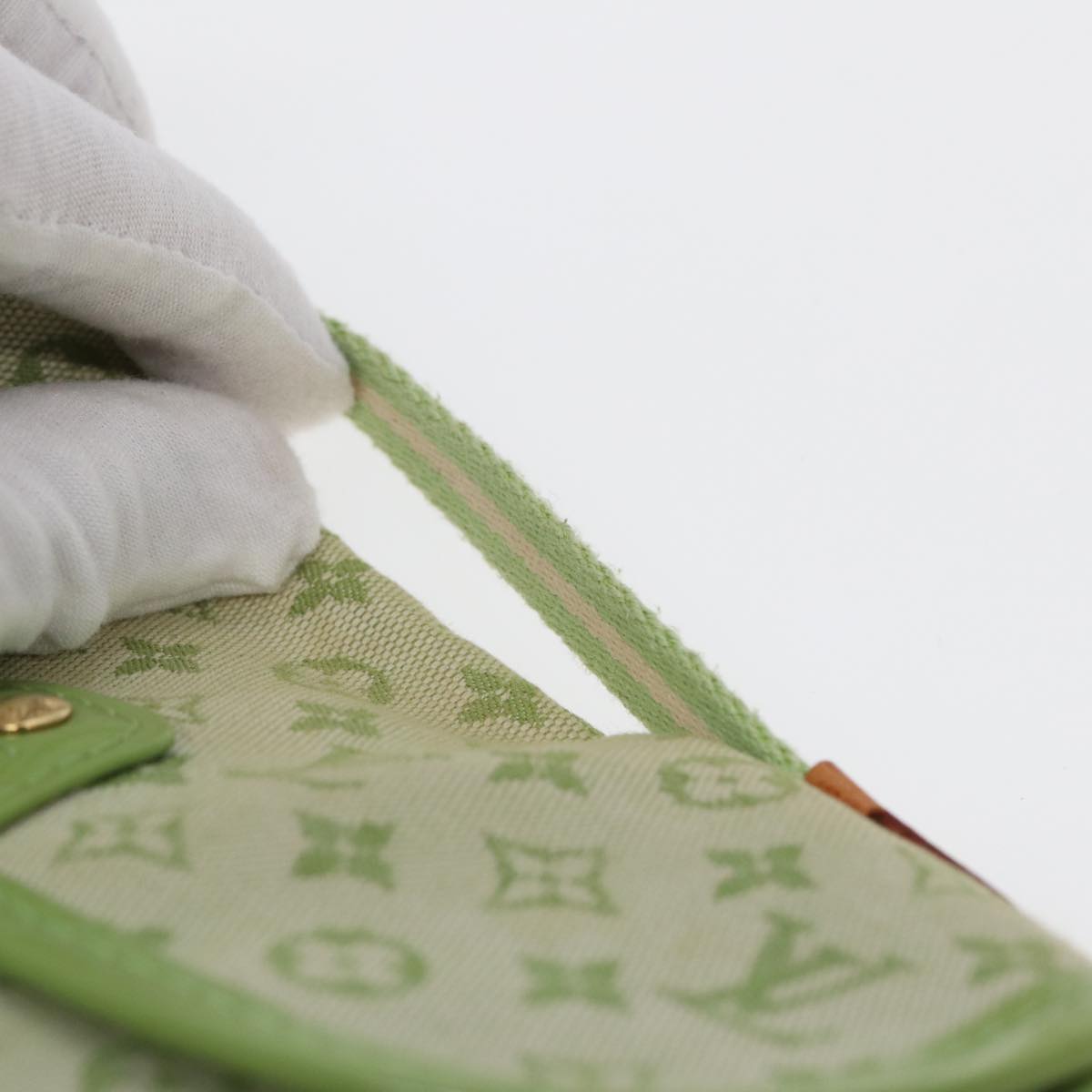 LOUIS VUITTON Monogram Mini Trousse Marie Kate Pouch Green M92935 Auth 88437V