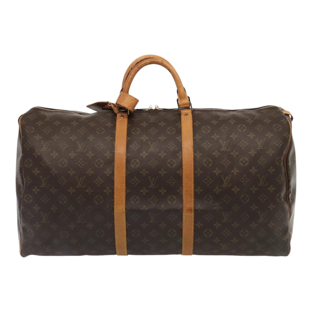 LOUIS VUITTON Monogram Keepall 60 Boston Bag M41422 LV Auth 88579