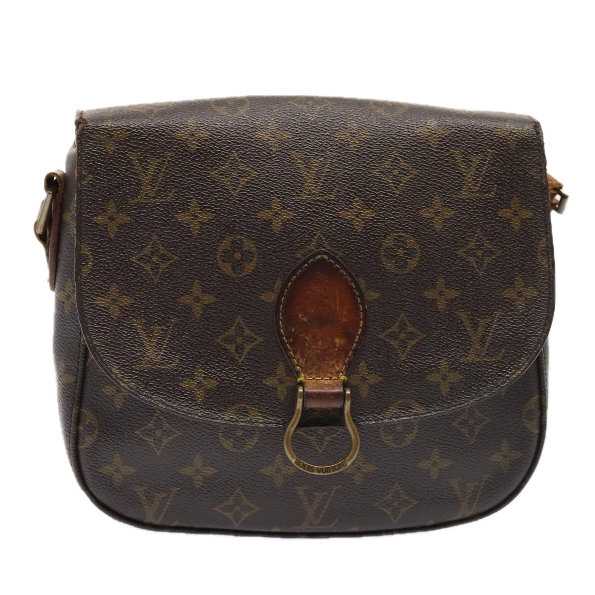 LOUIS VUITTON Monogram Saint Cloud GM Shoulder Bag M51242 LV Auth 88587