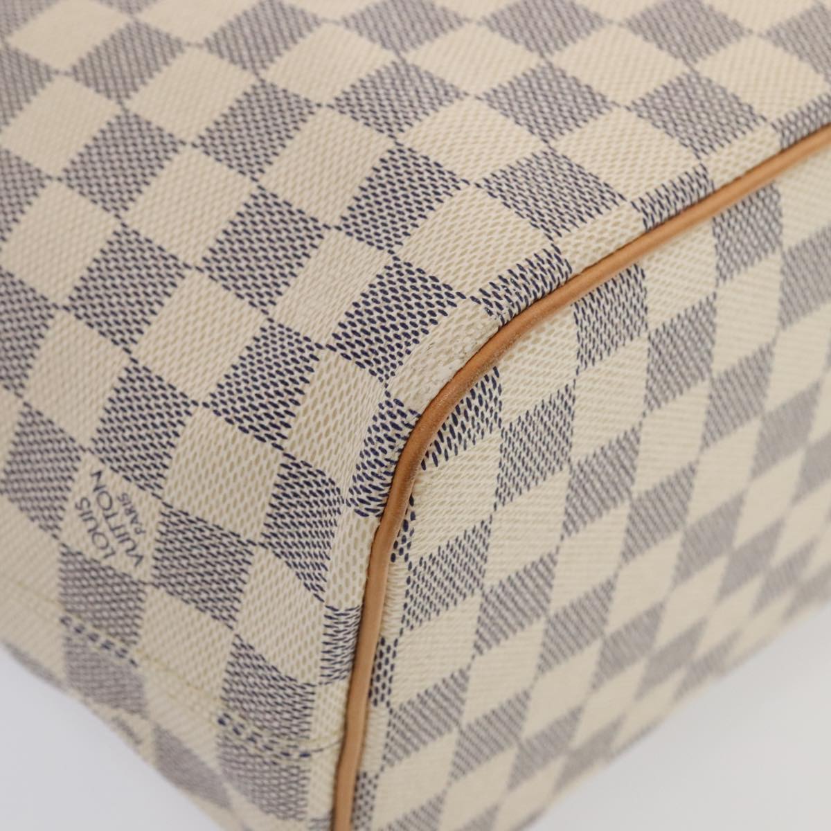 LOUIS VUITTON Damier Azur Saleya PM Tote Bag N51186 LV Auth 88918V