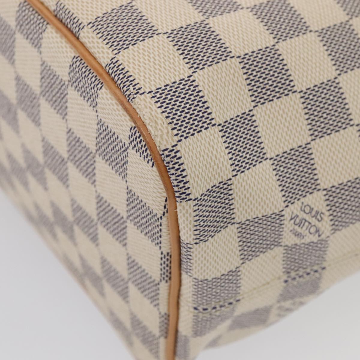 LOUIS VUITTON Damier Azur Saleya PM Tote Bag N51186 LV Auth 88918V