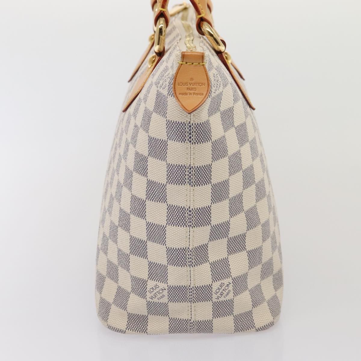 LOUIS VUITTON Damier Azur Saleya PM Tote Bag N51186 LV Auth 88918V