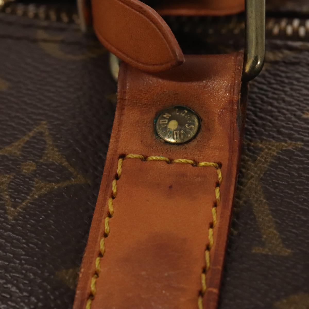 LOUIS VUITTON Monogram Keepall Bandouliere 55 Boston Bag M41414 LV Auth 88923