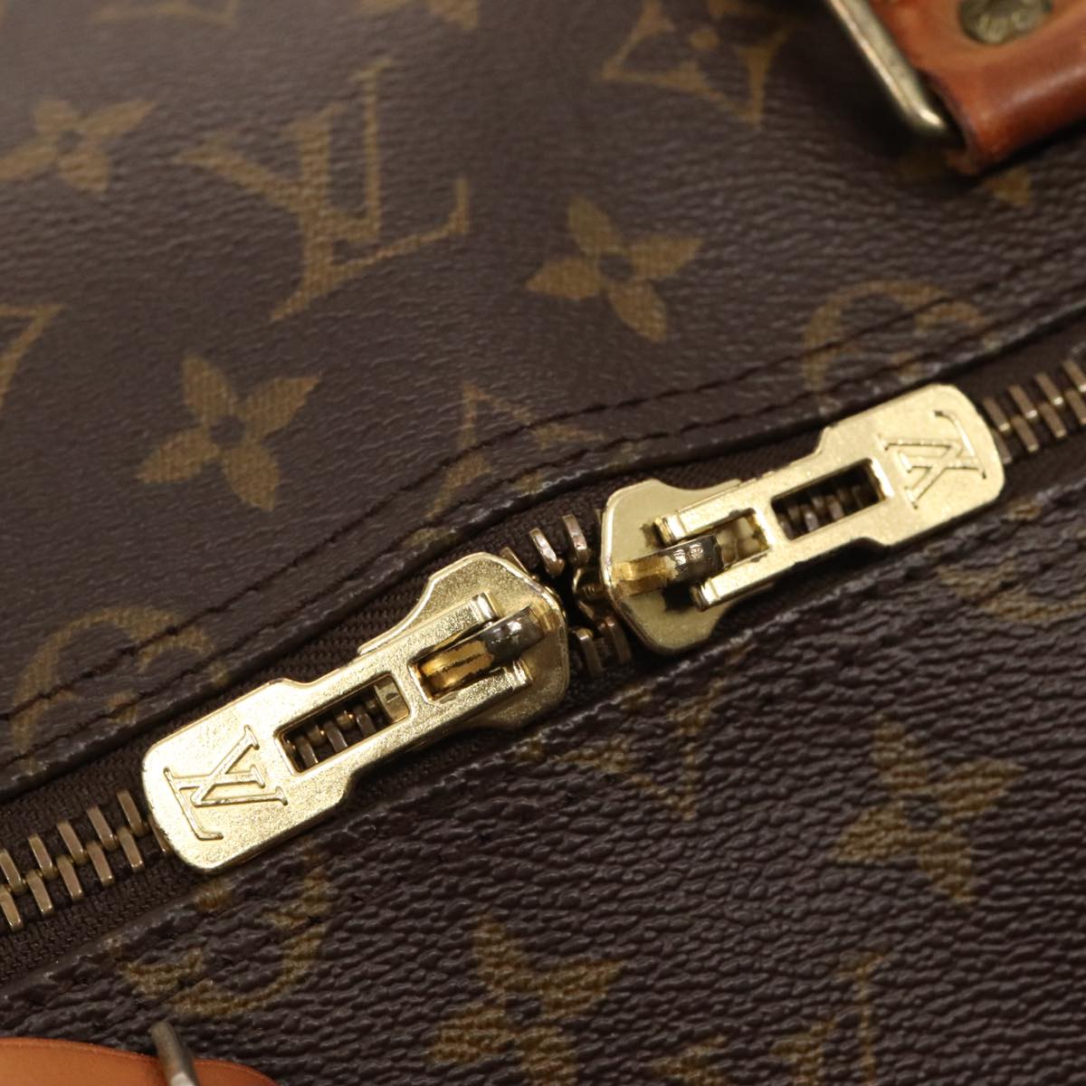 LOUIS VUITTON Monogram Keepall Bandouliere 55 Boston Bag M41414 LV Auth 88923