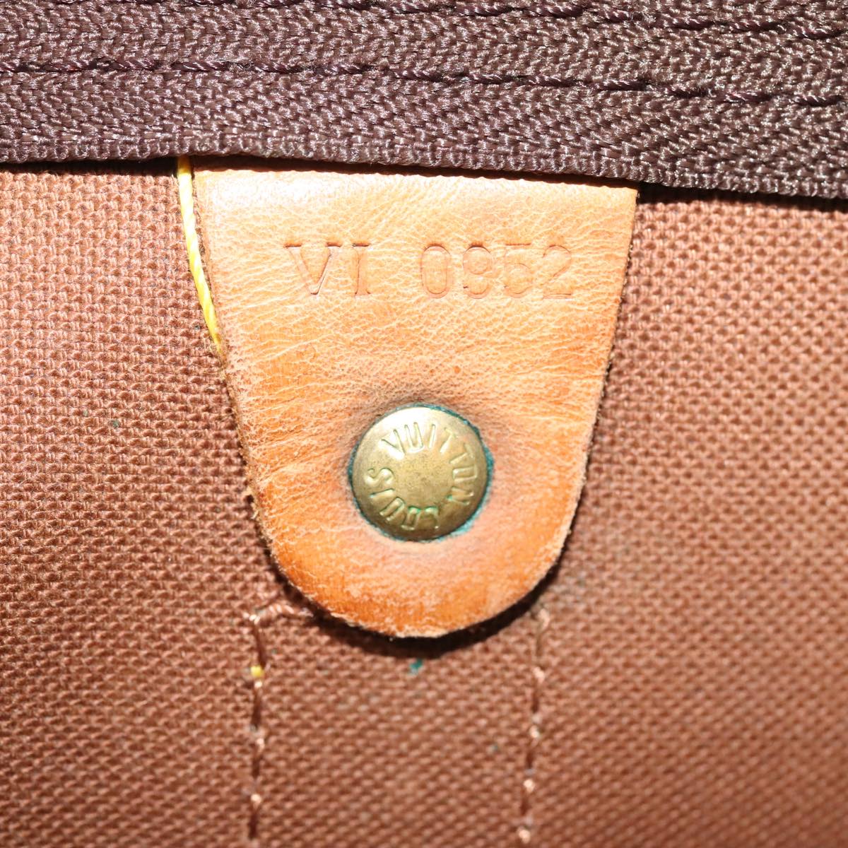 LOUIS VUITTON Monogram Keepall Bandouliere 55 Boston Bag M41414 LV Auth 88923