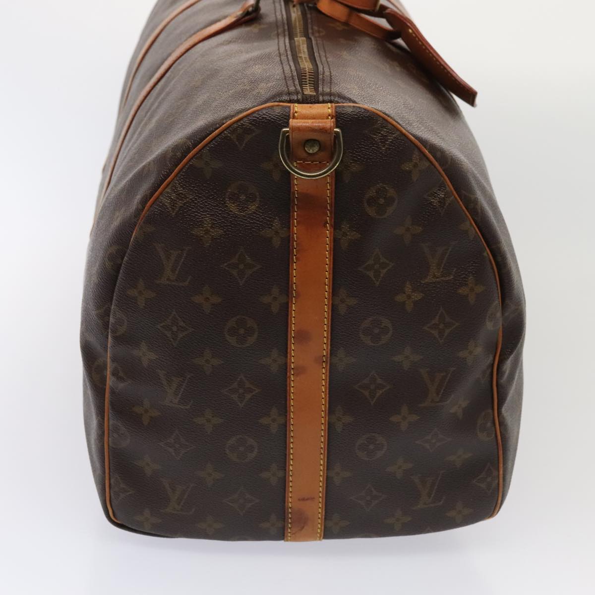 LOUIS VUITTON Monogram Keepall Bandouliere 55 Boston Bag M41414 LV Auth 88923