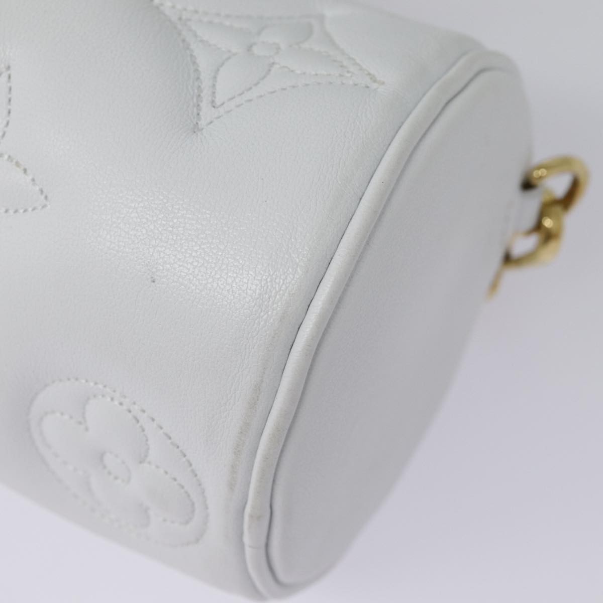 LOUIS VUITTON Bubble Glam Papillon BB Hand Bag Snow M59827 LV Auth 89083SA