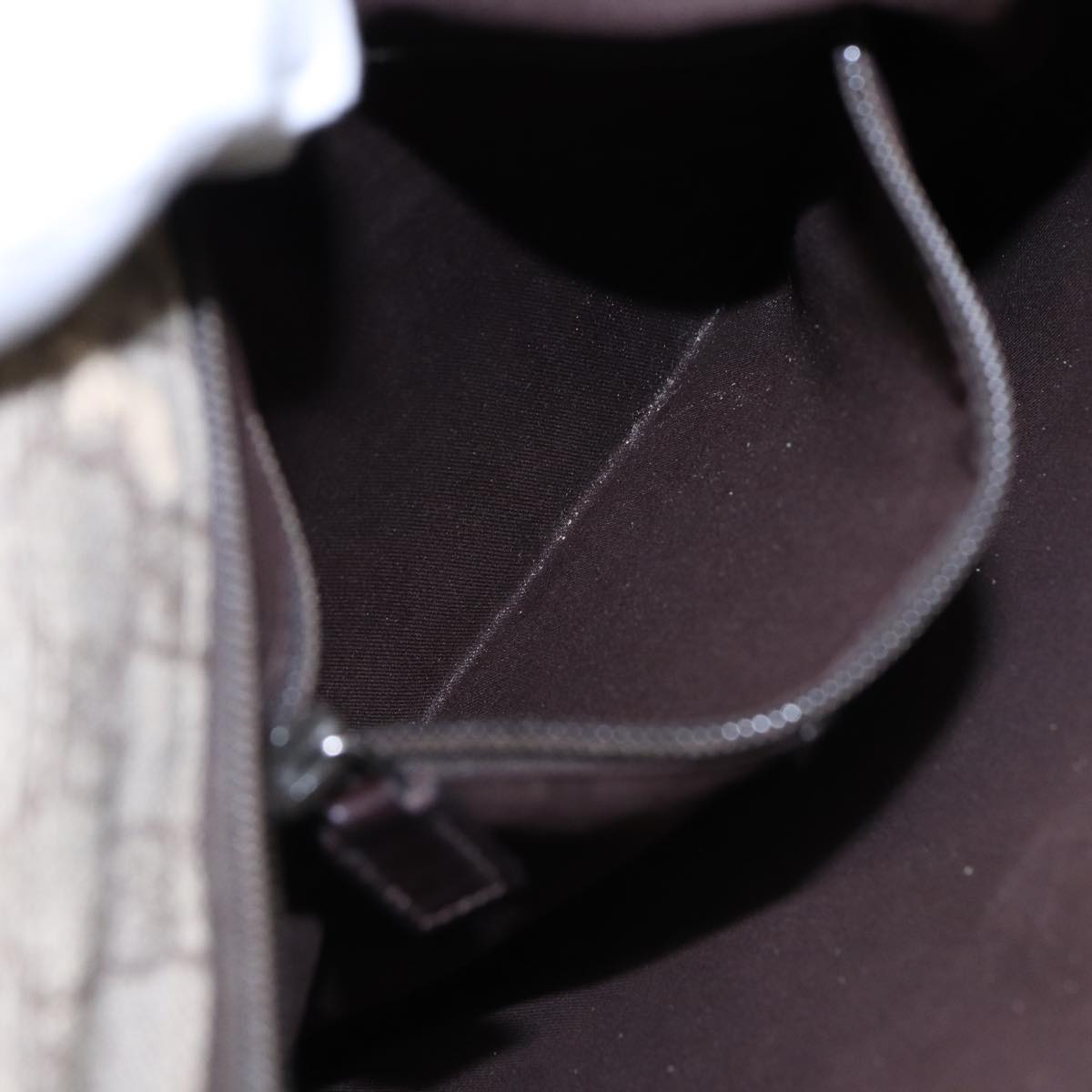 GUCCI GG Supreme Shoulder Bag PVC Leather Beige Silver 141626 Auth 89139