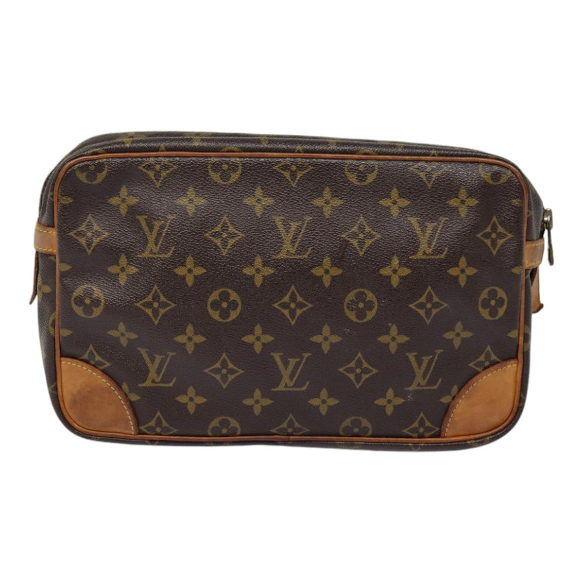 LOUIS VUITTON Monogram Compiegne 28 Clutch Bag M51845 LV Auth 89172