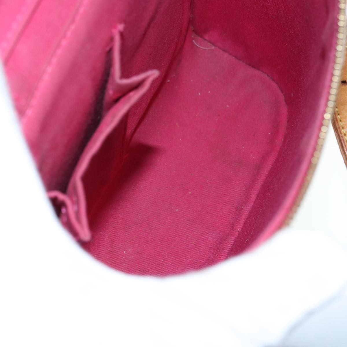 LOUIS VUITTON Monogram Vernis Sullivan Vertical Bag Pink M91259 LV Auth 89190