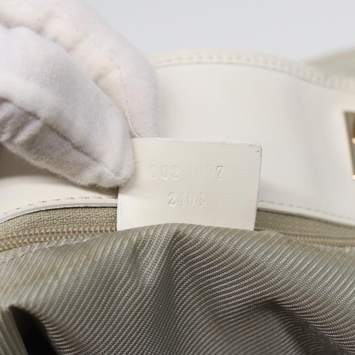 GUCCI GG Canvas Tote Bag Light Blue White Gold 002 1097 Auth 89242