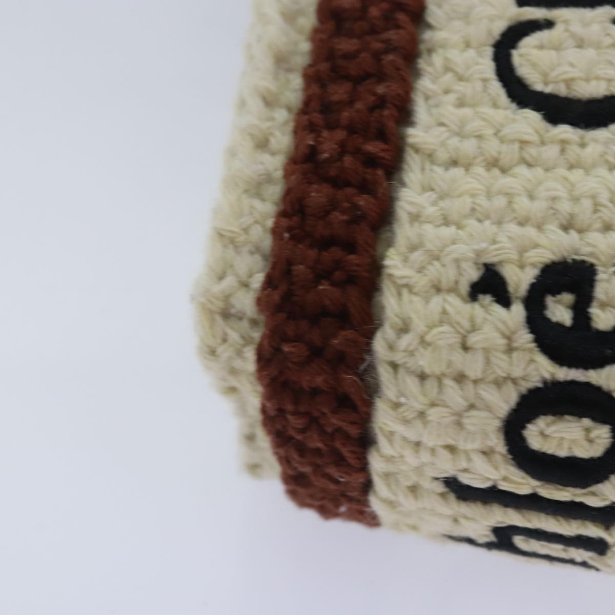 Chloe Hand Bag cotton 2way Beige Auth 89304M