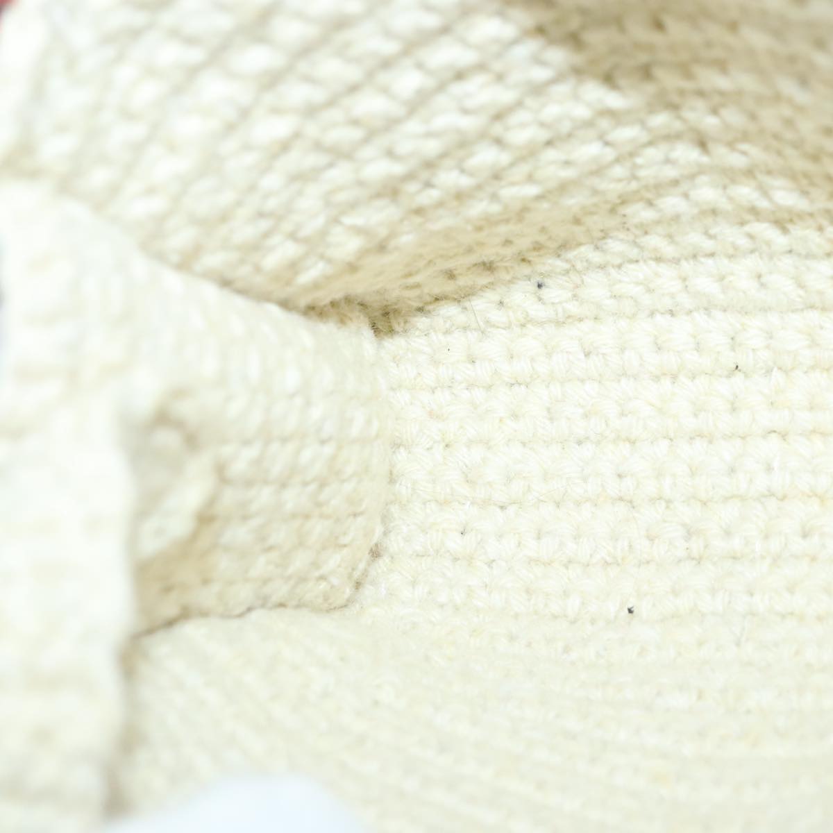 Chloe Hand Bag cotton 2way Beige Auth 89304M