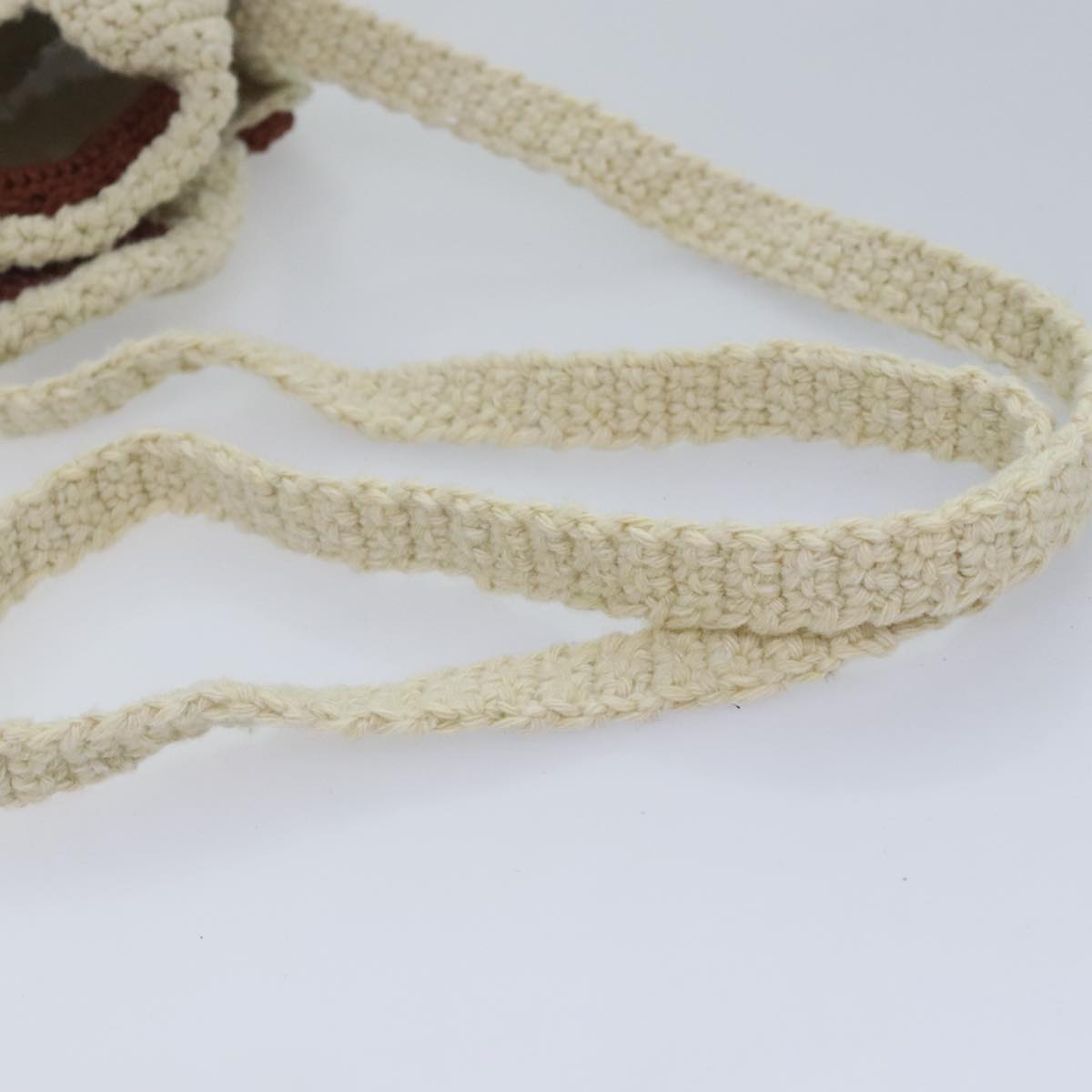 Chloe Hand Bag cotton 2way Beige Auth 89304M