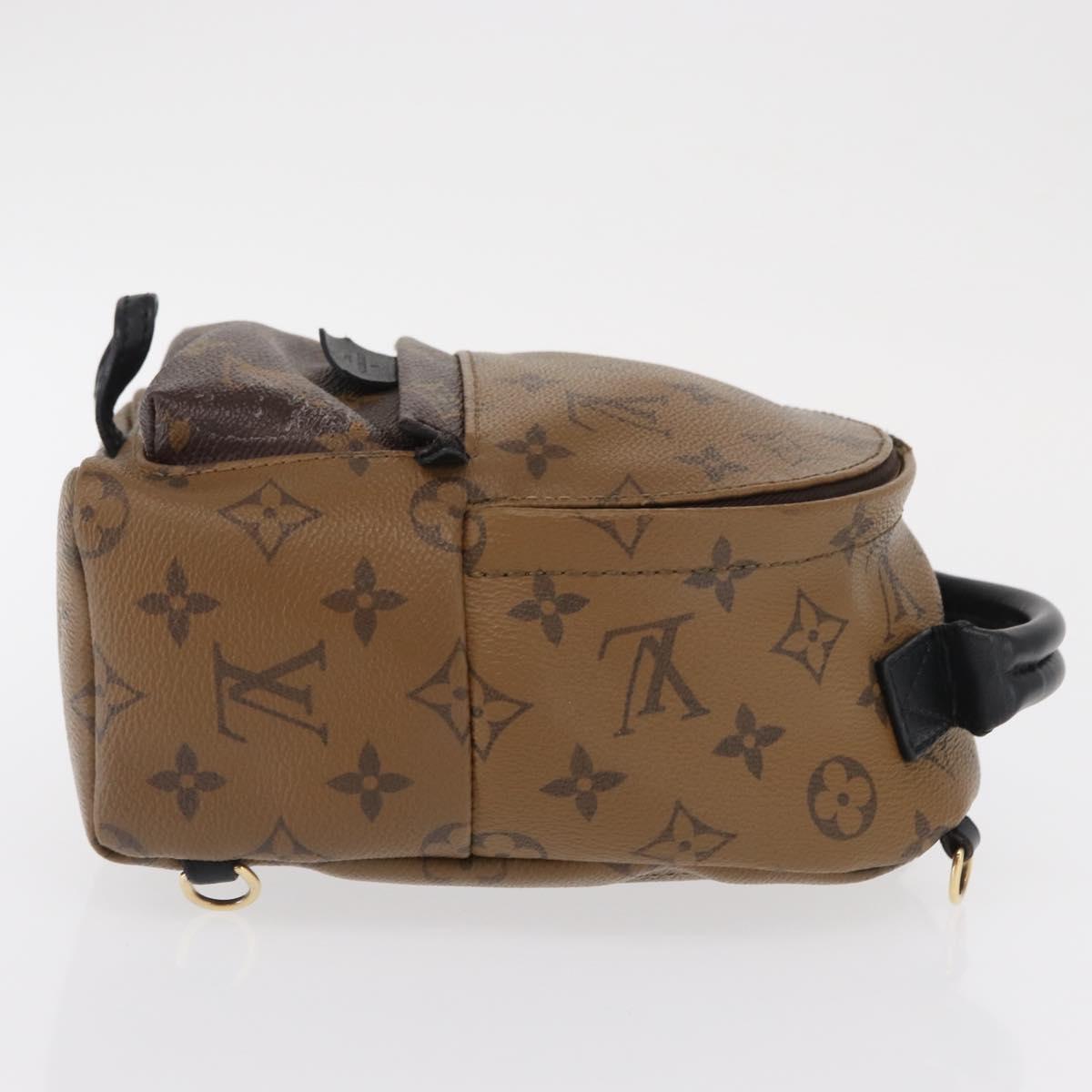LOUIS VUITTON Monogram Reverse Palm Springs MINI Backpack M44872 LV Auth 89389
