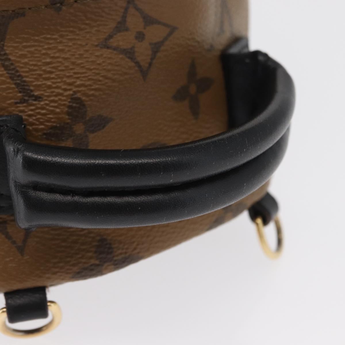 LOUIS VUITTON Monogram Reverse Palm Springs MINI Backpack M44872 LV Auth 89389