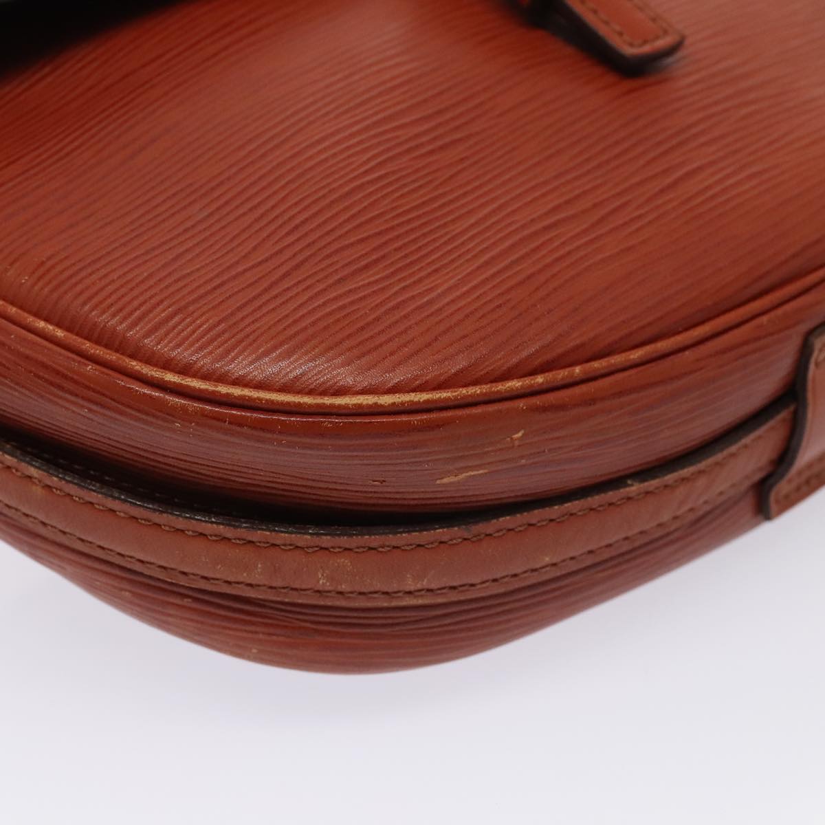 LOUIS VUITTON Epi Jeune FilleMM Shoulder Bag Brown M52153 LV Auth 89553