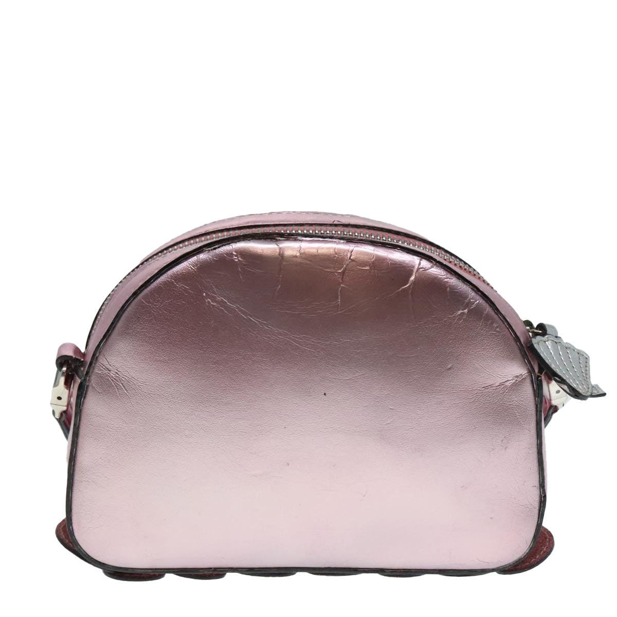GUCCI Shoulder Bag Leather Pink Silver 550756 Auth 89608