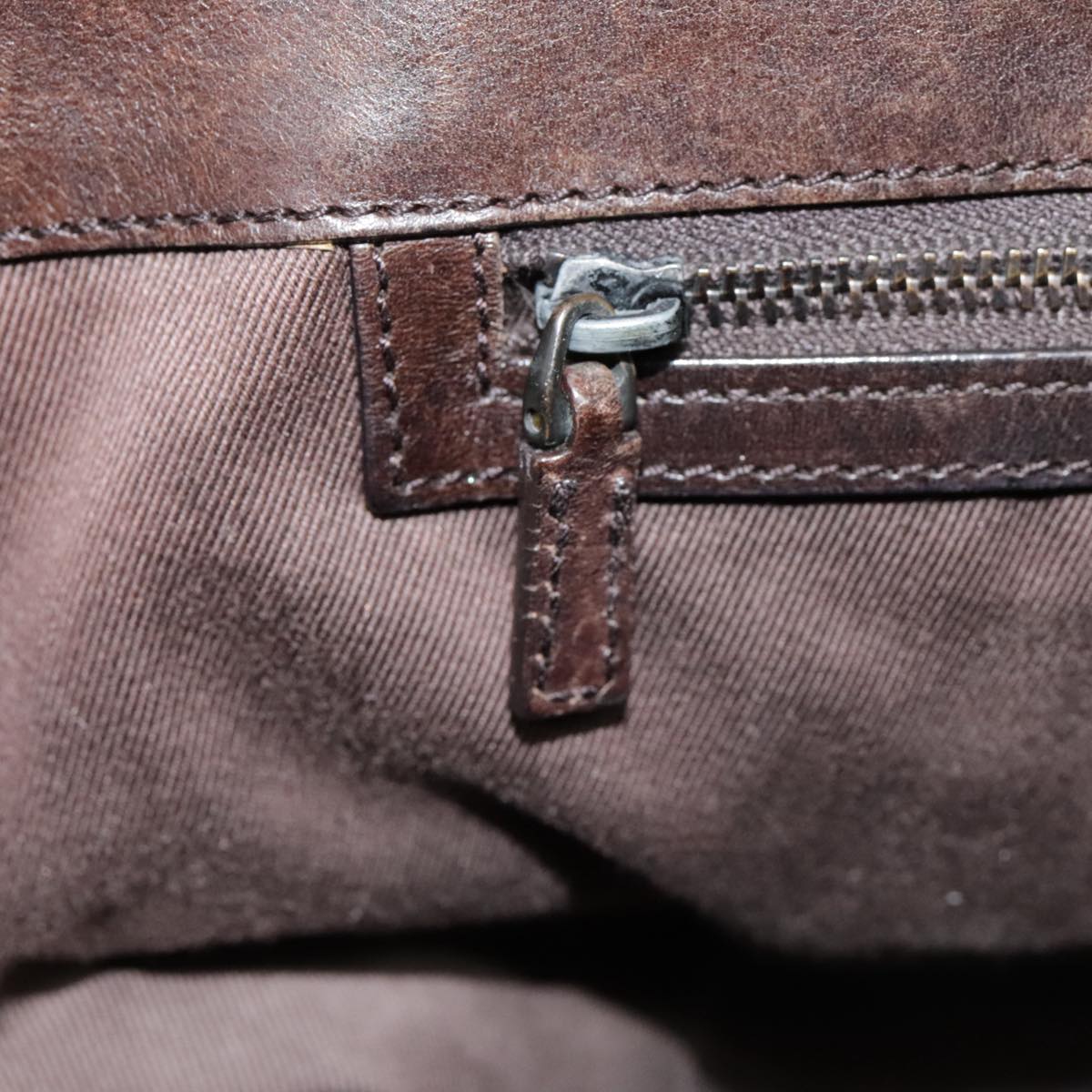 GUCCI GG Canvas Shoulder Bag Brown Silver 106240 Auth 89622