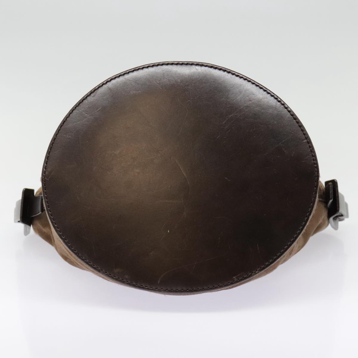 GUCCI GG Canvas Shoulder Bag Brown Silver 106240 Auth 89622