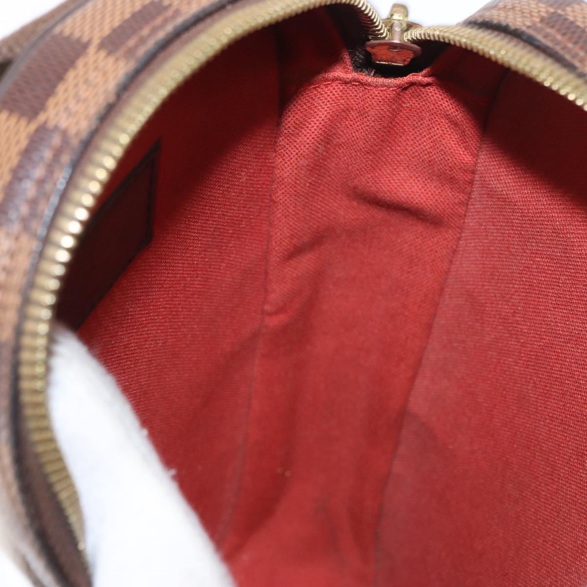 LOUIS VUITTON Damier Ebene Pochette Gange Shoulder Bag N48048 LV Auth 89651