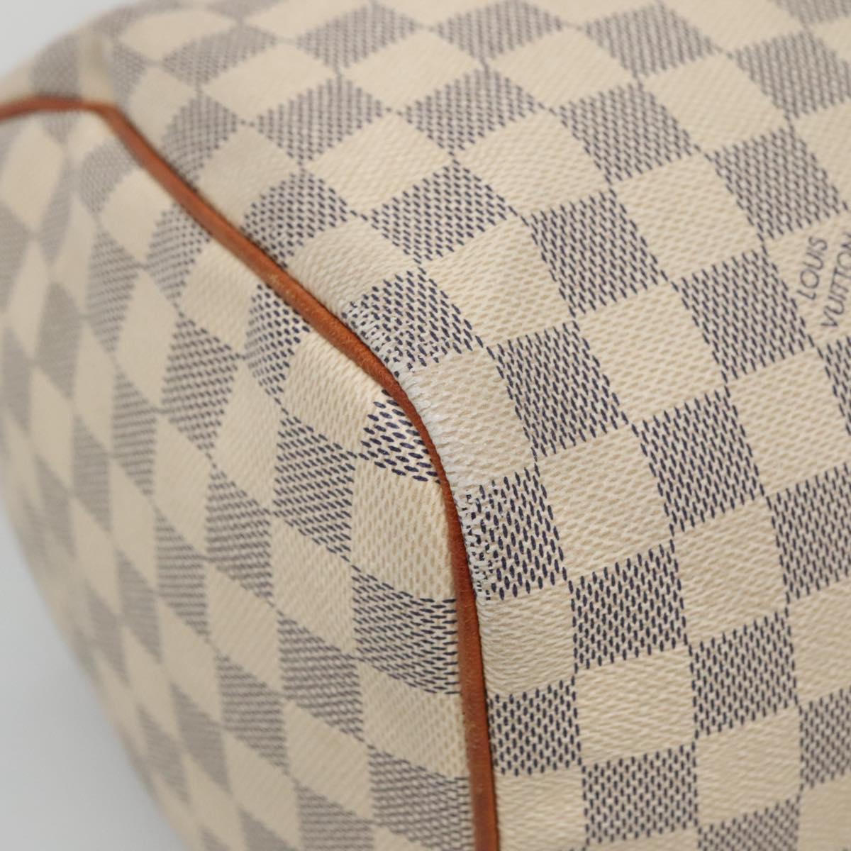 LOUIS VUITTON Damier Azur Speedy 30 Hand Bag N41533 LV Auth 89669