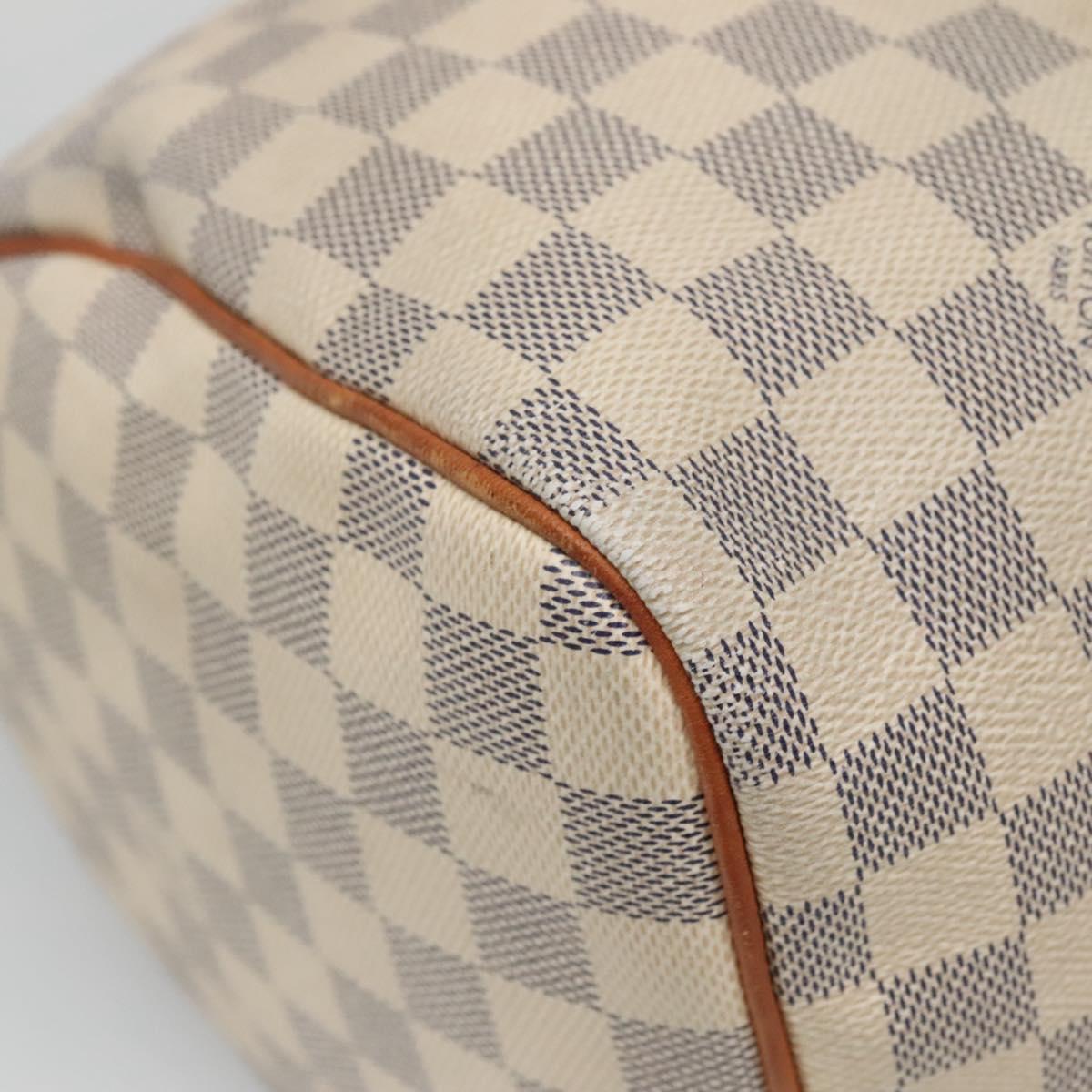 LOUIS VUITTON Damier Azur Speedy 30 Hand Bag N41533 LV Auth 89669