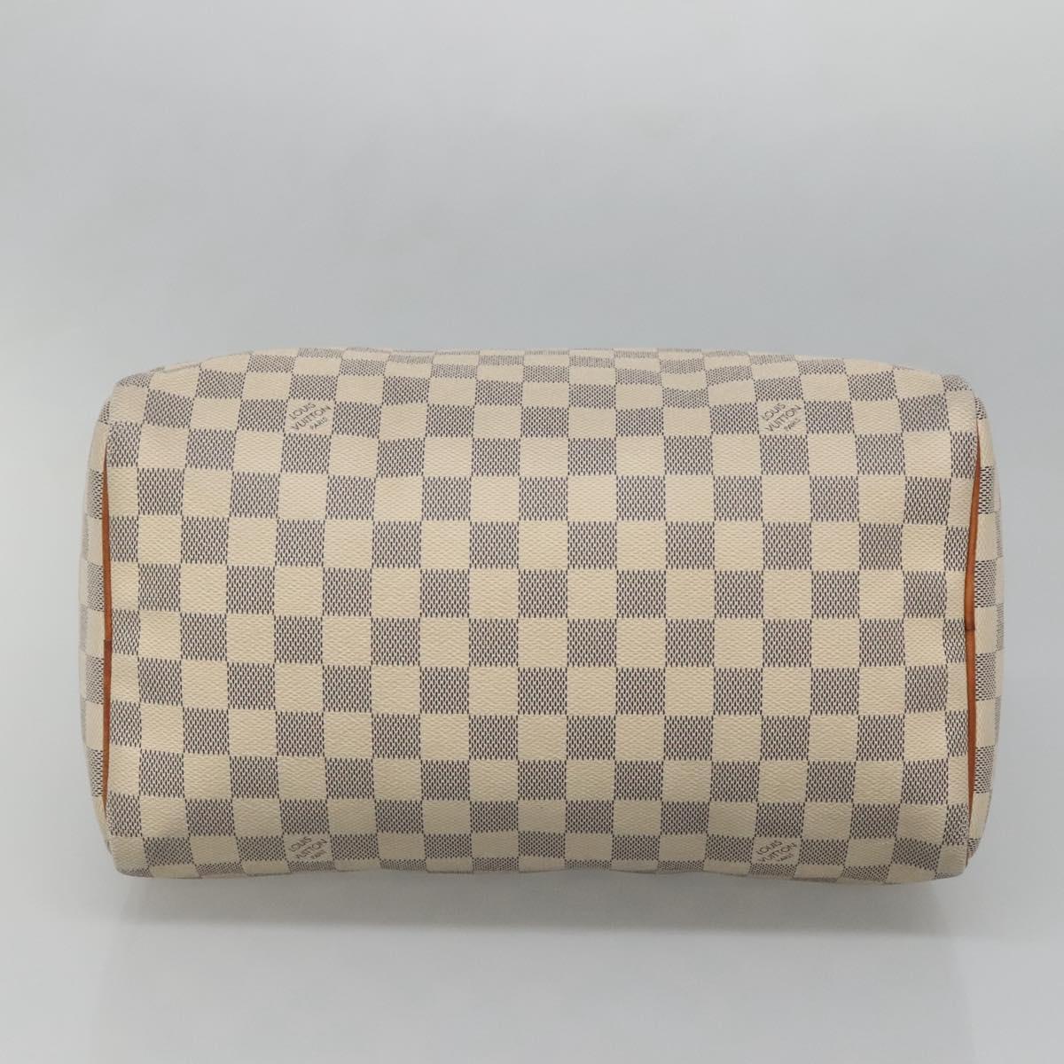 LOUIS VUITTON Damier Azur Speedy 30 Hand Bag N41533 LV Auth 89669