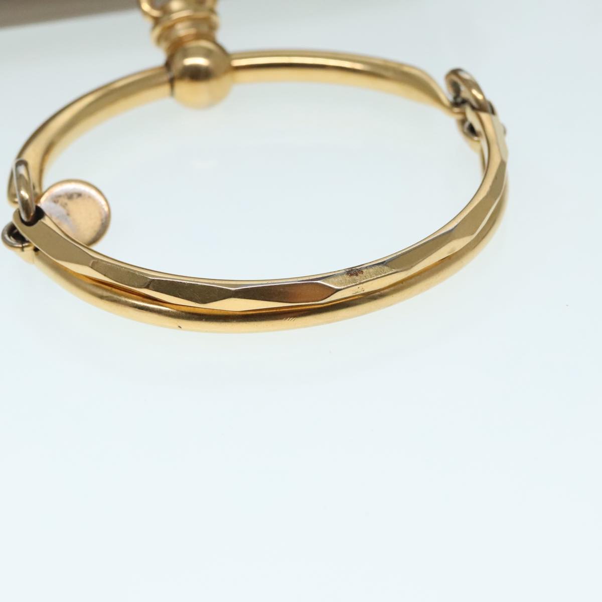 Chloe Nile Hand Bag Leather 2way Brown Gold Auth 89736V